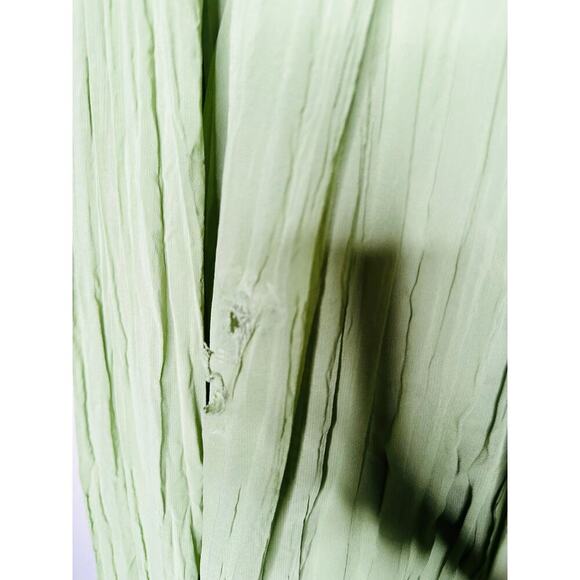 BIBHU MOHAPATRA Green Flowy Empire Maxi Shift Style Sleeveless Dress Size 2 - Picture 8 of 16